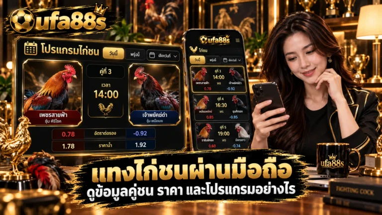 แทงไก่ชนผ่านมือถือ
