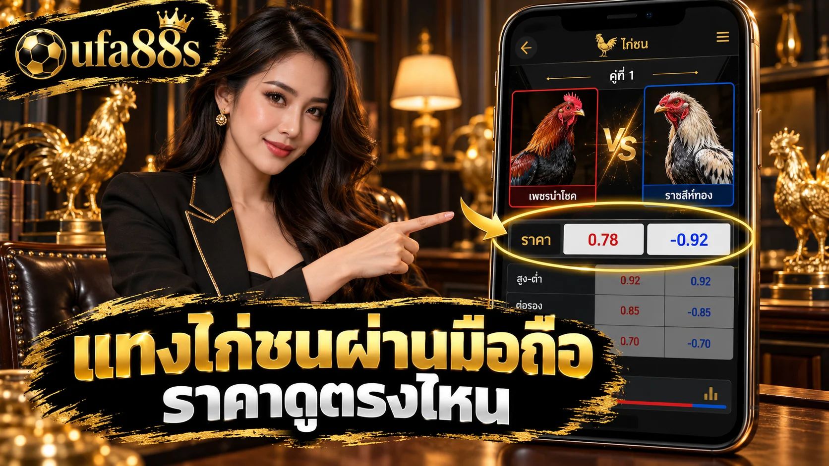 แทงไก่ชนผ่านมือถือ