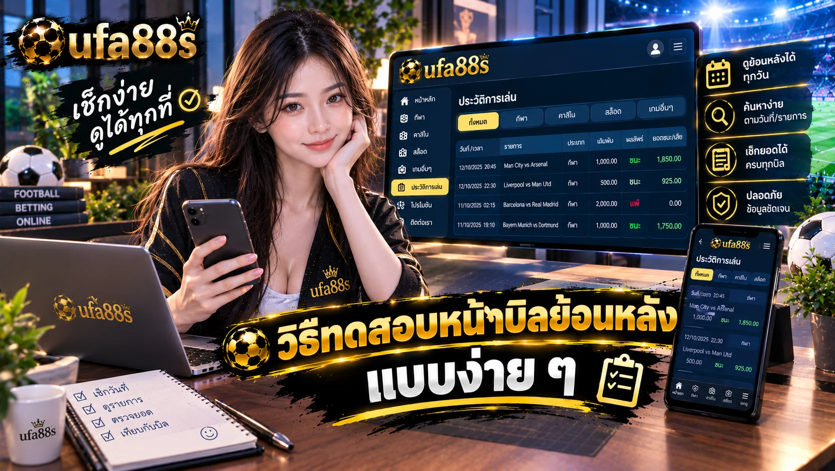 เว็บบอลดูบิลย้อนหลังง่าย