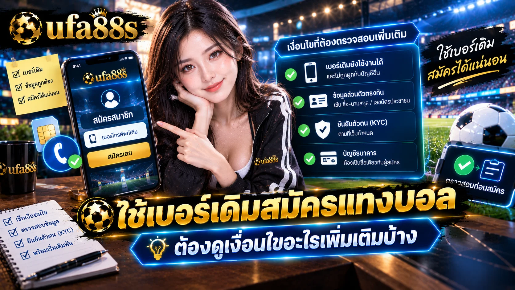 ใช้เบอร์เดิมสมัครแทงบอลได้ไหม