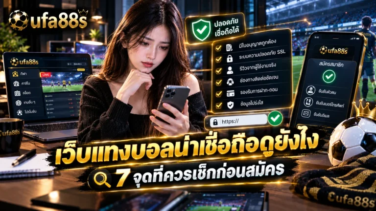 เว็บแทงบอลน่าเชื่อถือดูยังไง