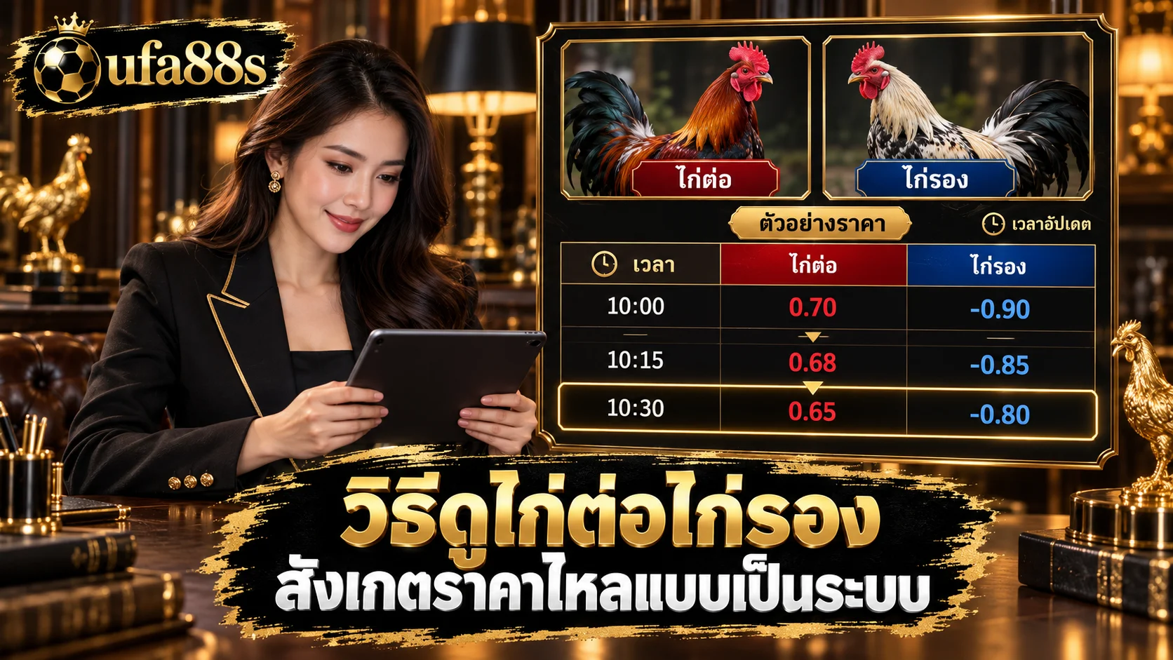 วิธีดูไก่ต่อไก่รอง