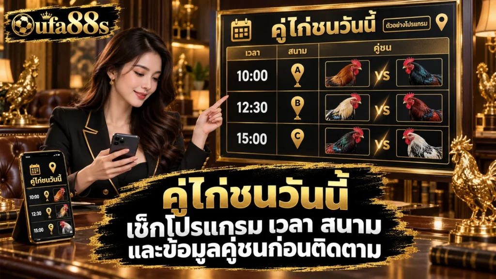 คู่ไก่ชนวันนี้