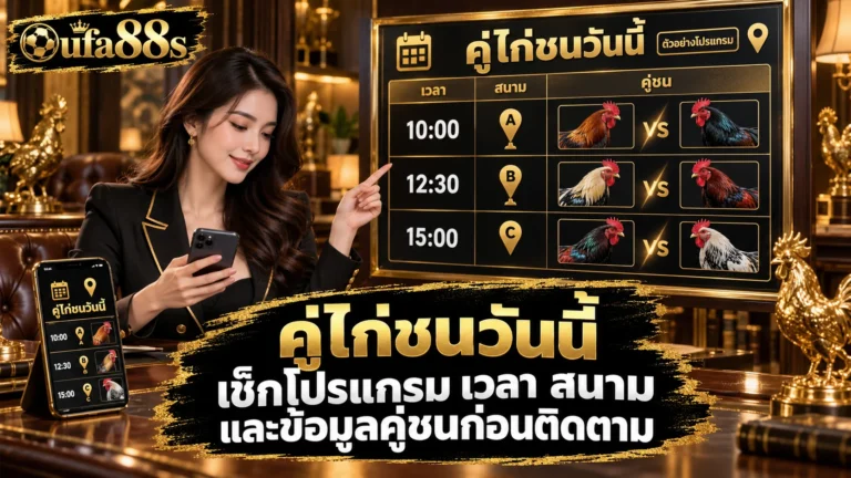 คู่ไก่ชนวันนี้