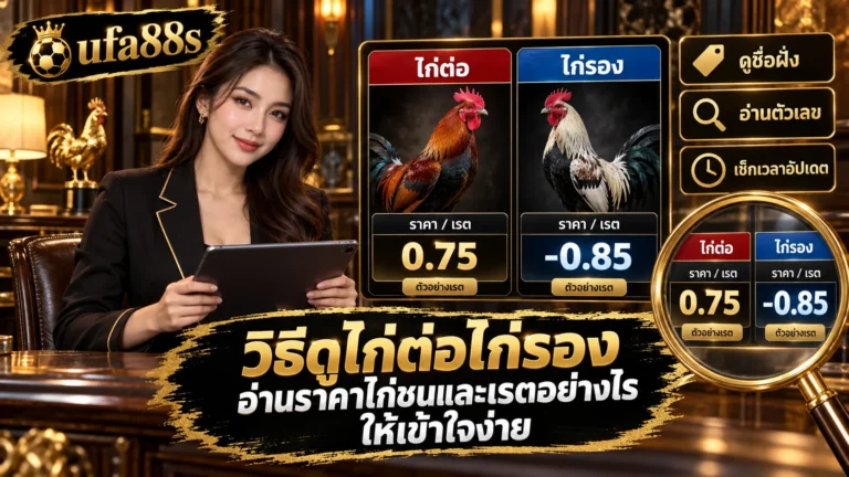 วิธีดูไก่ต่อไก่รอง