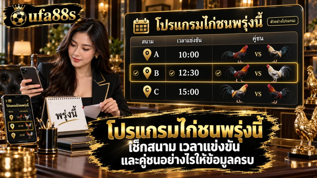 โปรแกรมไก่ชนพรุ่งนี้