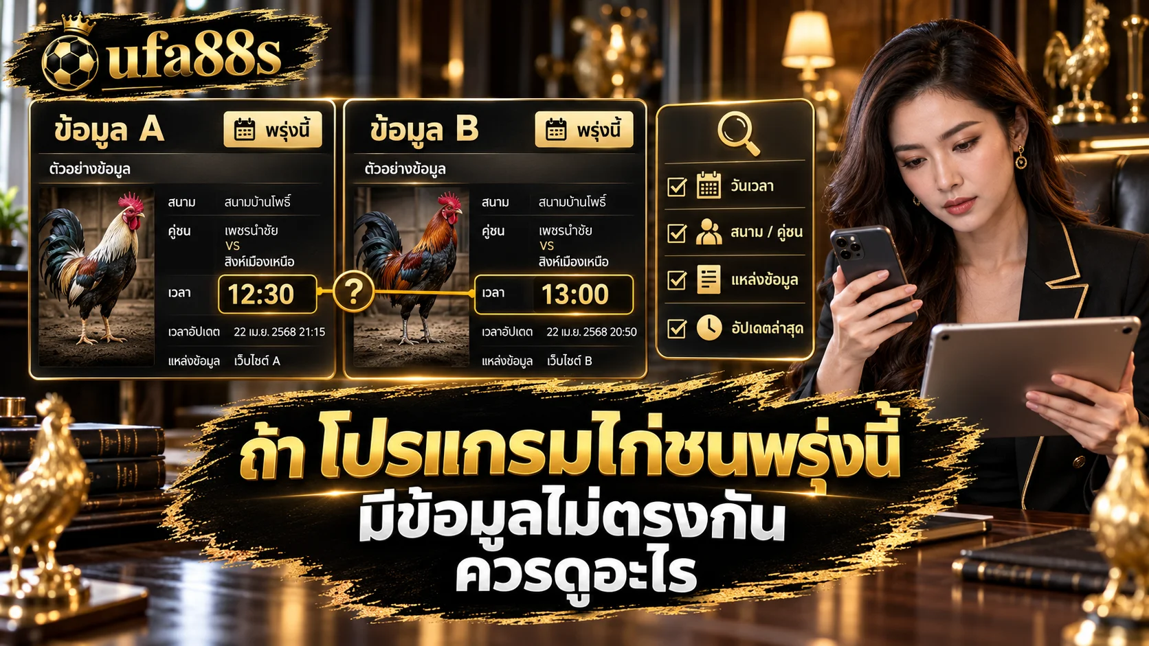 โปรแกรมไก่ชนพรุ่งนี้
