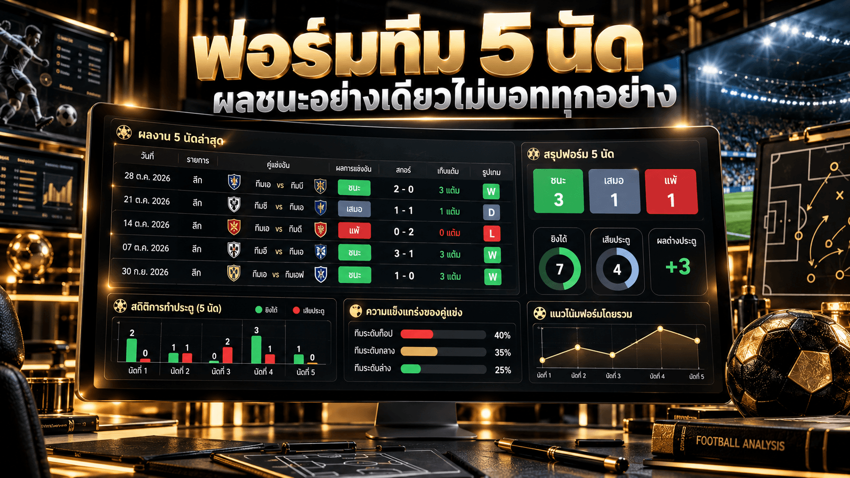 ฟอร์มทีม 5 นัด
